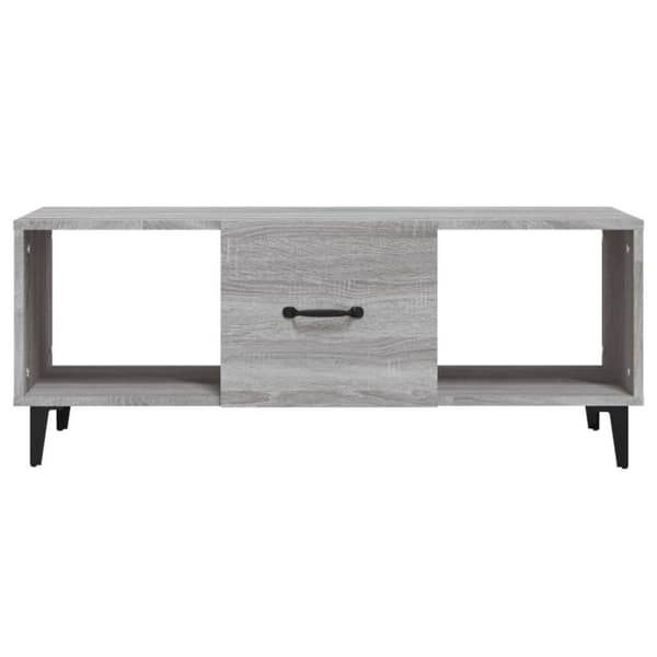 vidaXL Salongbord grå sonoma 102x50x40 cm konstruert tre