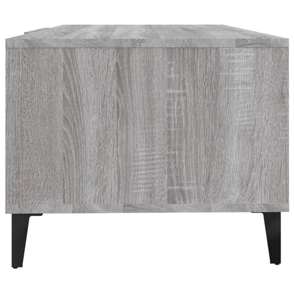 vidaXL Salongbord grå sonoma 102x50x40 cm konstruert tre