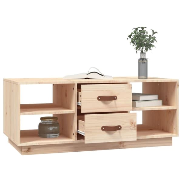 vidaXL Soffbord 100x50x41 cm massivt furu