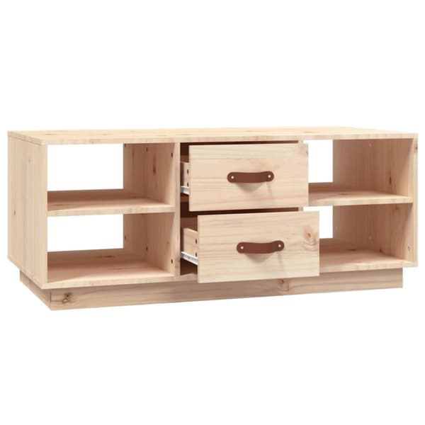 vidaXL Soffbord 100x50x41 cm massivt furu