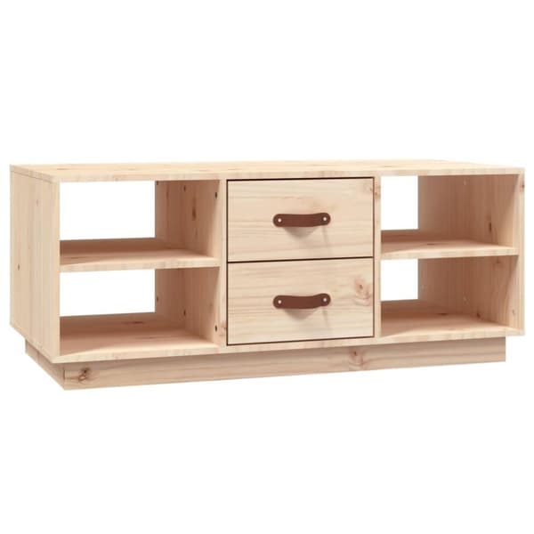 vidaXL Soffbord 100x50x41 cm massivt furu