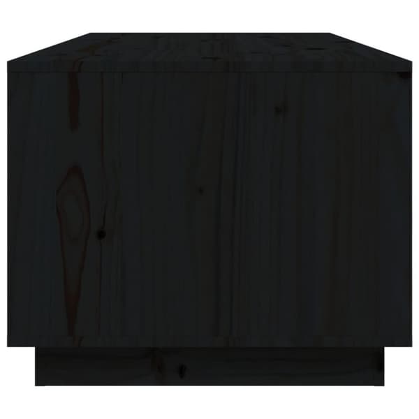 vidaXL Salongbord svart 100x50x41 cm heltre furu