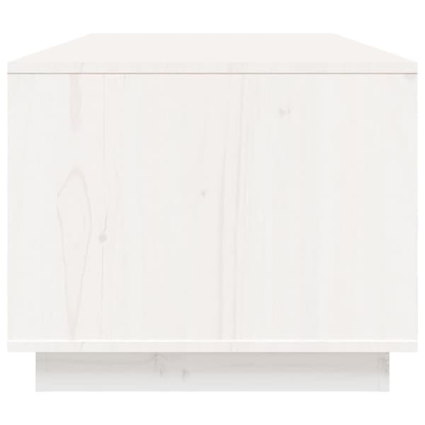 vidaXL Salongbord hvit 100x50x41 cm heltre furu
