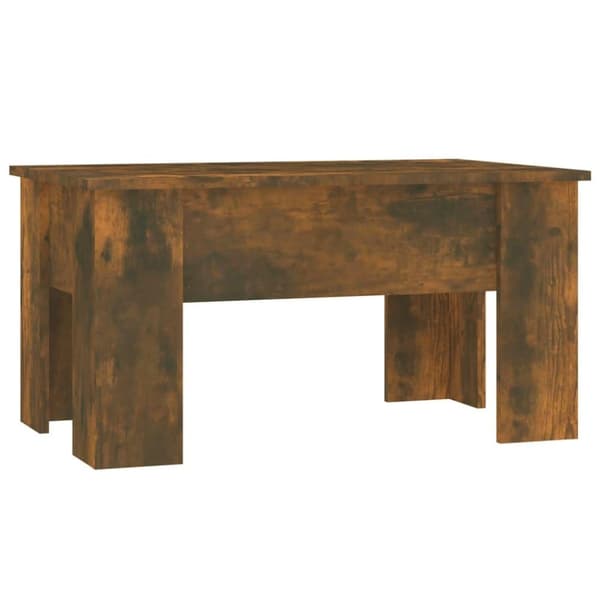 vidaXL Salongbord røkt eik 79x49x41 cm konstruert tre