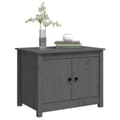 Miniatyrbilde 4 av 11: vidaXL Salongbord grå 71x49x55 cm heltre furu