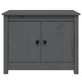 Miniatyrbilde 6 av 11: vidaXL Salongbord grå 71x49x55 cm heltre furu