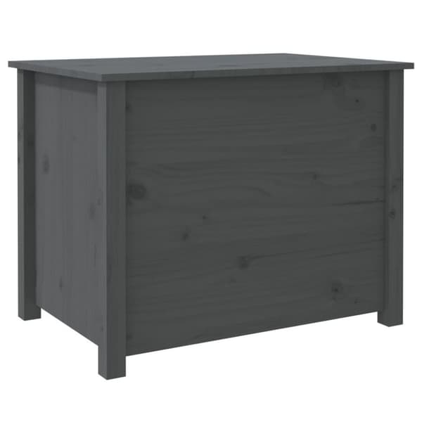 vidaXL Salongbord grå 71x49x55 cm heltre furu