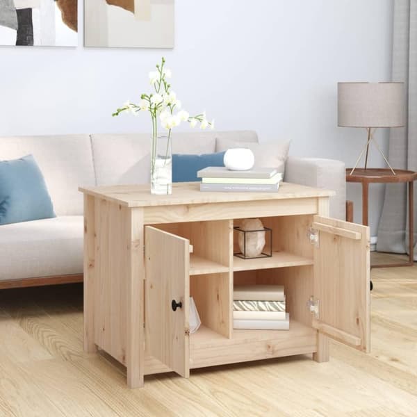 vidaXL Salongbord 71x49x55 cm heltre furu