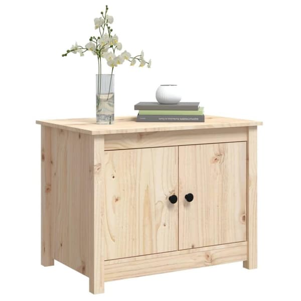 vidaXL Salongbord 71x49x55 cm heltre furu