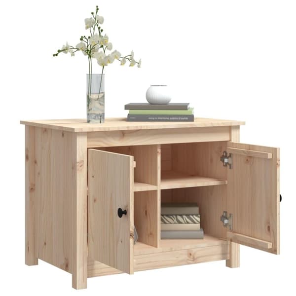 vidaXL Salongbord 71x49x55 cm heltre furu