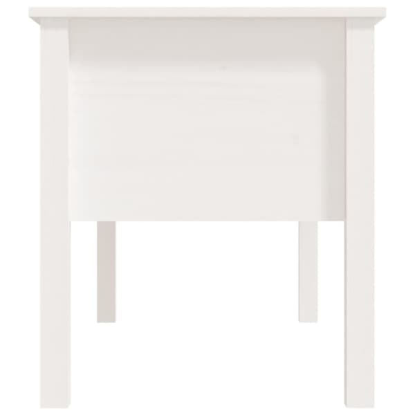 vidaXL Salongbord hvit 102x49x55 cm heltre furu