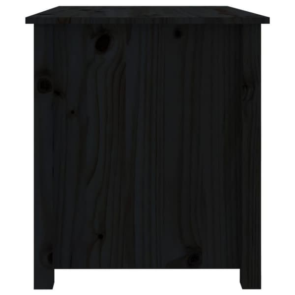 vidaXL Salongbord svart 71x49x55 cm heltre furu