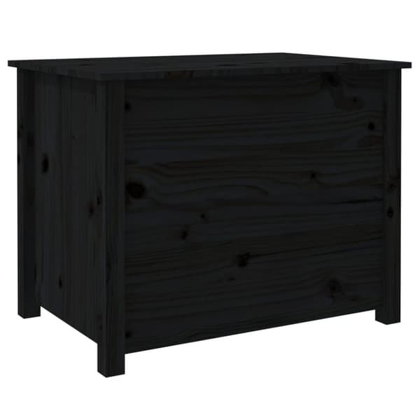 vidaXL Salongbord svart 71x49x55 cm heltre furu