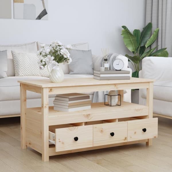 vidaXL Soffbord 102x49x55 cm massiv furu