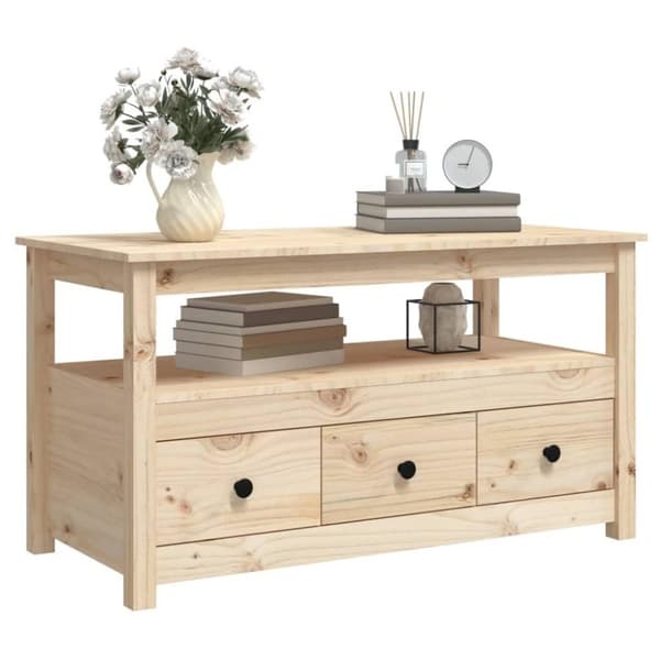 vidaXL Soffbord 102x49x55 cm massiv furu