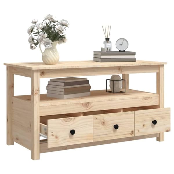 vidaXL Soffbord 102x49x55 cm massiv furu