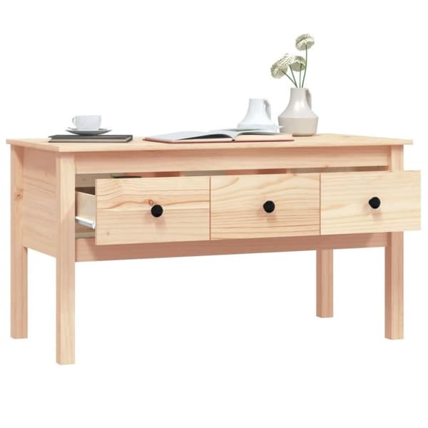 vidaXL Salongbord 102x49x55 cm heltre furu