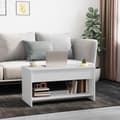 Miniatyrbillede 3 af 10: vidaXL sofabord 102x50x52,5 cm konstrueret træ hvid