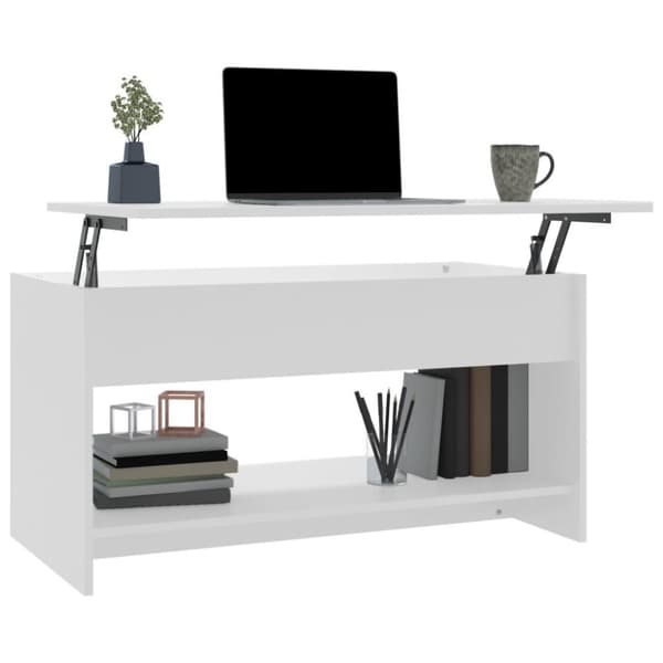 vidaXL sofabord 102x50x52,5 cm konstrueret træ hvid