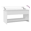 Miniatyrbillede 7 af 10: vidaXL sofabord 102x50x52,5 cm konstrueret træ hvid