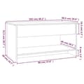 Miniatyrbillede 8 af 10: vidaXL sofabord 102x50x52,5 cm konstrueret træ hvid
