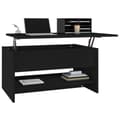 Miniatyrbillede 4 af 10: vidaXL sofabord 80x50x40 cm konstrueret træ sort