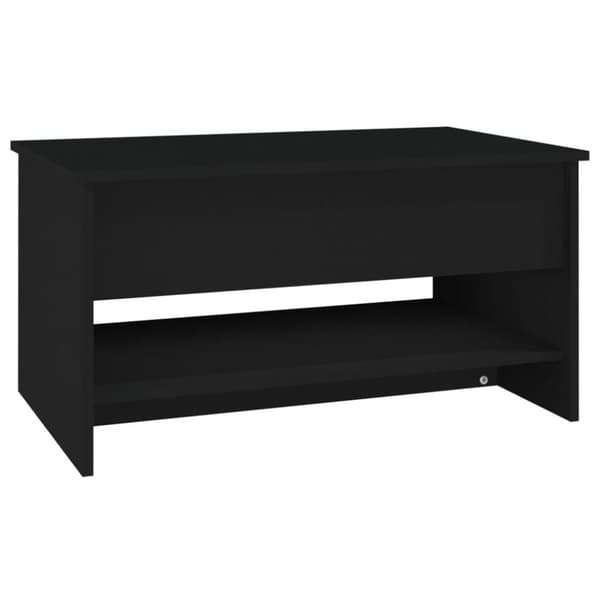 vidaXL sofabord 80x50x40 cm konstrueret træ sort