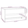 Miniatyrbillede 8 af 10: vidaXL sofabord 80x50x40 cm konstrueret træ sort