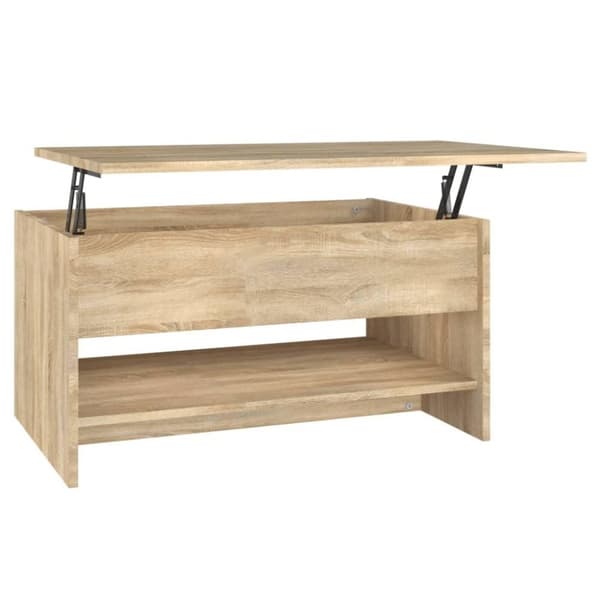 vidaXL sofabord 80x50x40 cm konstrueret træ sonoma-eg