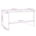 Miniatyrbillede 8 af 10: vidaXL sofabord 80x50x42,5 cm konstrueret træ sonoma-eg