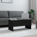 Miniatyrbillede 3 af 10: vidaXL sofabord 102x50,5x46,5 cm konstrueret træ sort