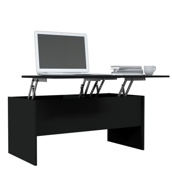 vidaXL sofabord 102x50,5x46,5 cm konstrueret træ sort