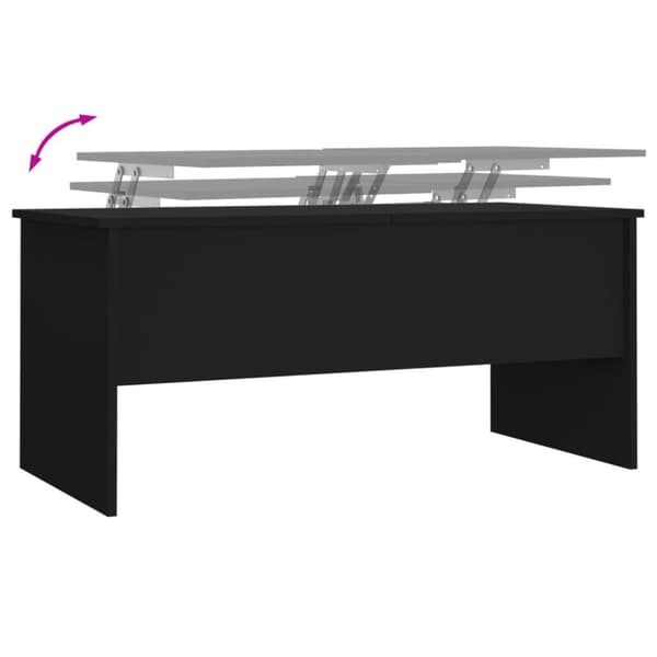 vidaXL sofabord 102x50,5x46,5 cm konstrueret træ sort