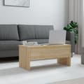 Miniatyrbillede 3 af 10: vidaXL sofabord 102x50,5x46,5 cm konstrueret træ sonoma-eg