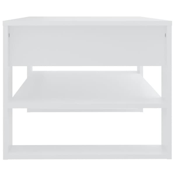vidaXL sofabord 102x55x45 cm konstrueret træ hvid