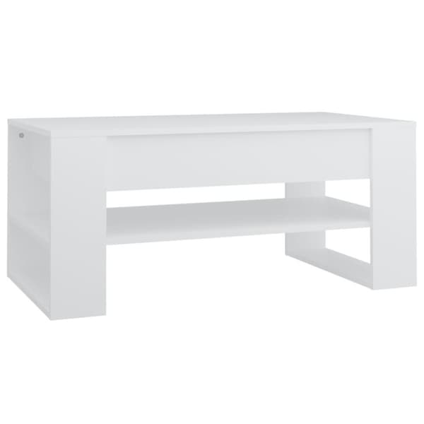 vidaXL sofabord 102x55x45 cm konstrueret træ hvid
