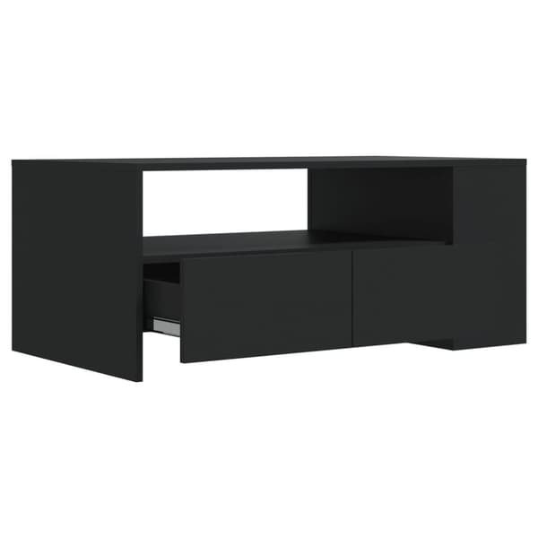 vidaXL sofabord 102x55x42 cm konstrueret træ sort
