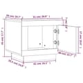 Miniatyrbillede 8 af 10: vidaXL sofabord 51x50x45 cm konstrueret træ hvid