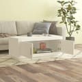 Miniatyrbillede 3 af 9: vidaXL sofabord 102x50x45 cm konstrueret træ hvid