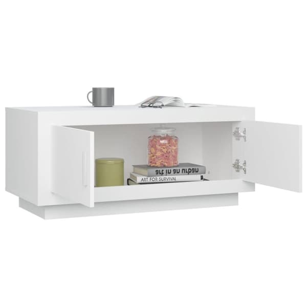 vidaXL sofabord 102x50x45 cm konstrueret træ hvid