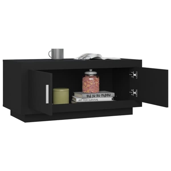 vidaXL sofabord 102x50x45 cm konstrueret træ sort