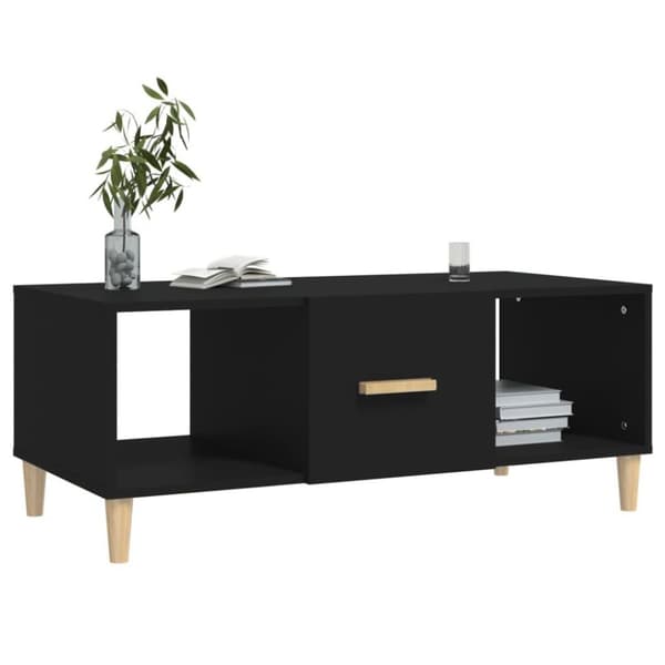 vidaXL sofabord 102x50x40 cm konstrueret træ sort