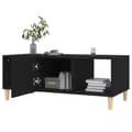 Miniatyrbillede 8 af 11: vidaXL sofabord 102x50x40 cm konstrueret træ sort