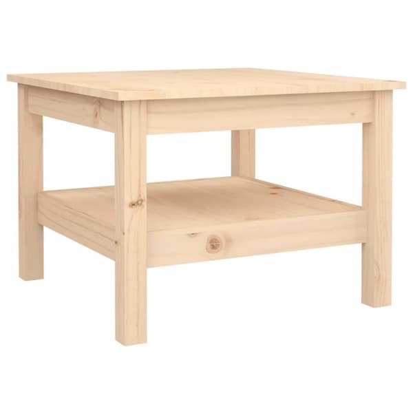 vidaXL sofabord 55x55x40 cm massivt fyrretræ