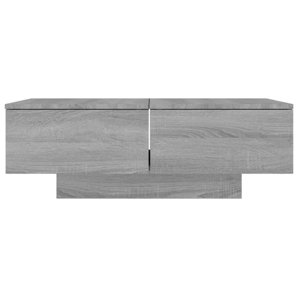 vidaXL Sohvapöytä harmaa Sonoma 90x60x31 cm tekninen puu