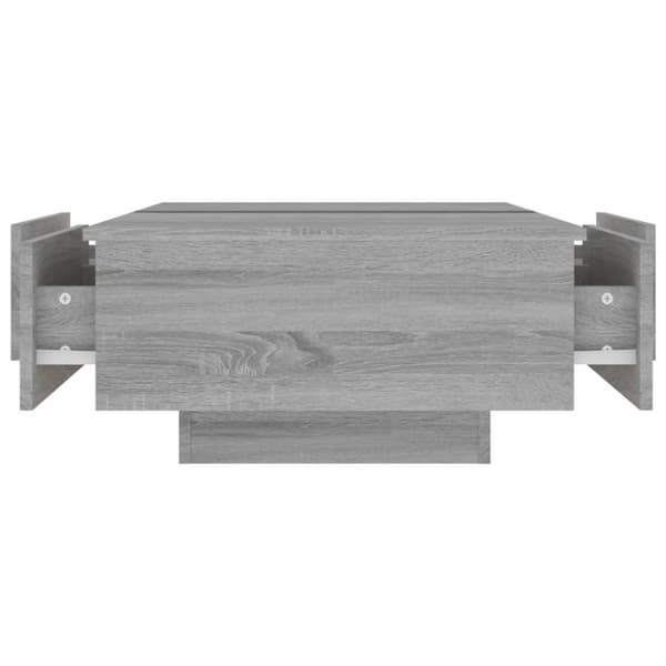 vidaXL Sohvapöytä harmaa Sonoma 90x60x31 cm tekninen puu