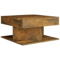 Miniatyrbillede 1 af 6: vidaXL sofabord 57x57x30 cm konstrueret træ røget egetræsfarve