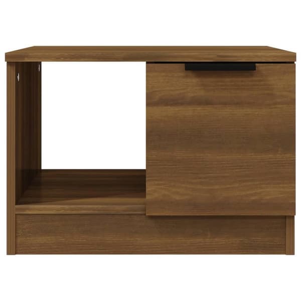 vidaXL sofabord 50x50x36 cm konstrueret træ brun egetræ