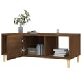 Miniatyrbillede 8 af 11: vidaXL sofabord 102x50x40 cm konstrueret træ brun egetræsfarve