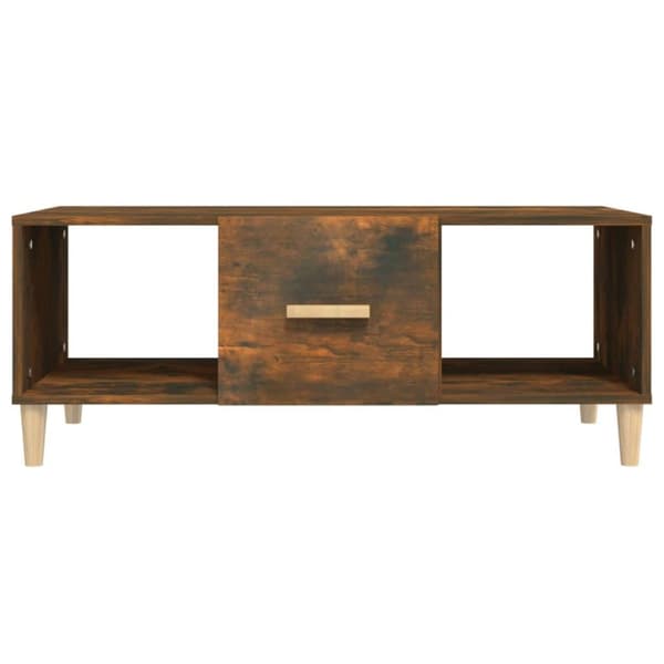 vidaXL sofabord 102x50x40 cm konstrueret træ røget egetræsfarve